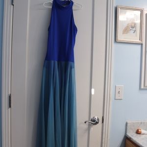 Natalie Dancewear Bright Blue Adult Dance Costume